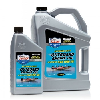 Lucas Synthetic SAE 10W-30 utombordsmotorolja, 4,8L