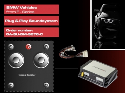 Gladen SoundUp BMW F-modell med S676 ljudsystem