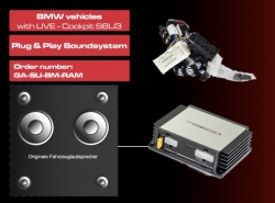  Gladen SoundUp BMW G-modell med RAM modul 